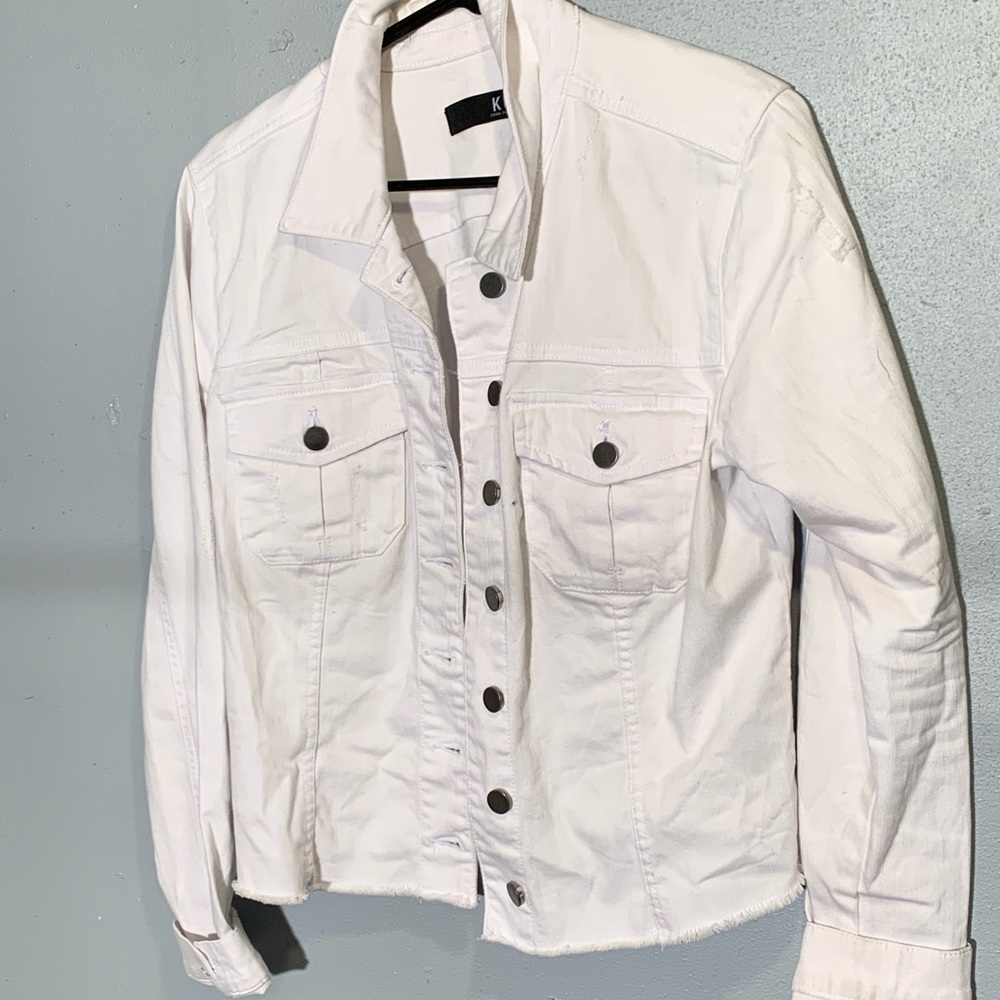 White denim jacket